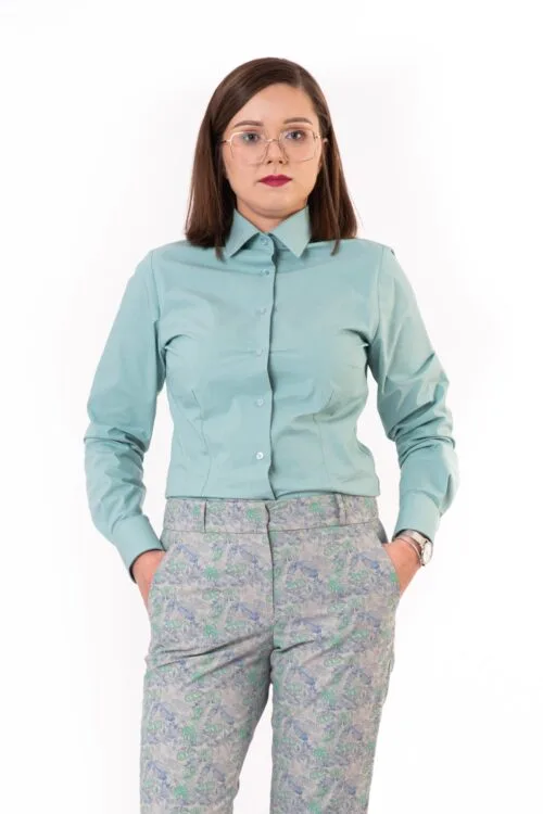 Koszula turkusowa elegancka