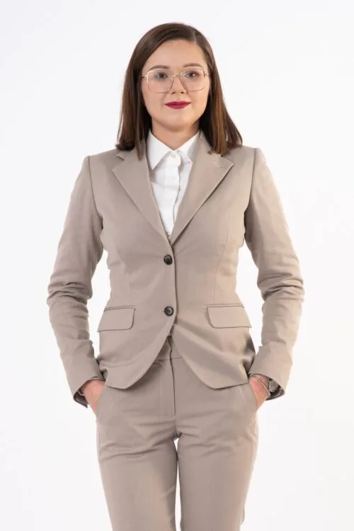 Żakiet slim - beżowy