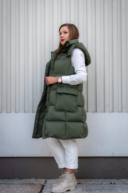 Kamizelka puchowa Julia — Khaki