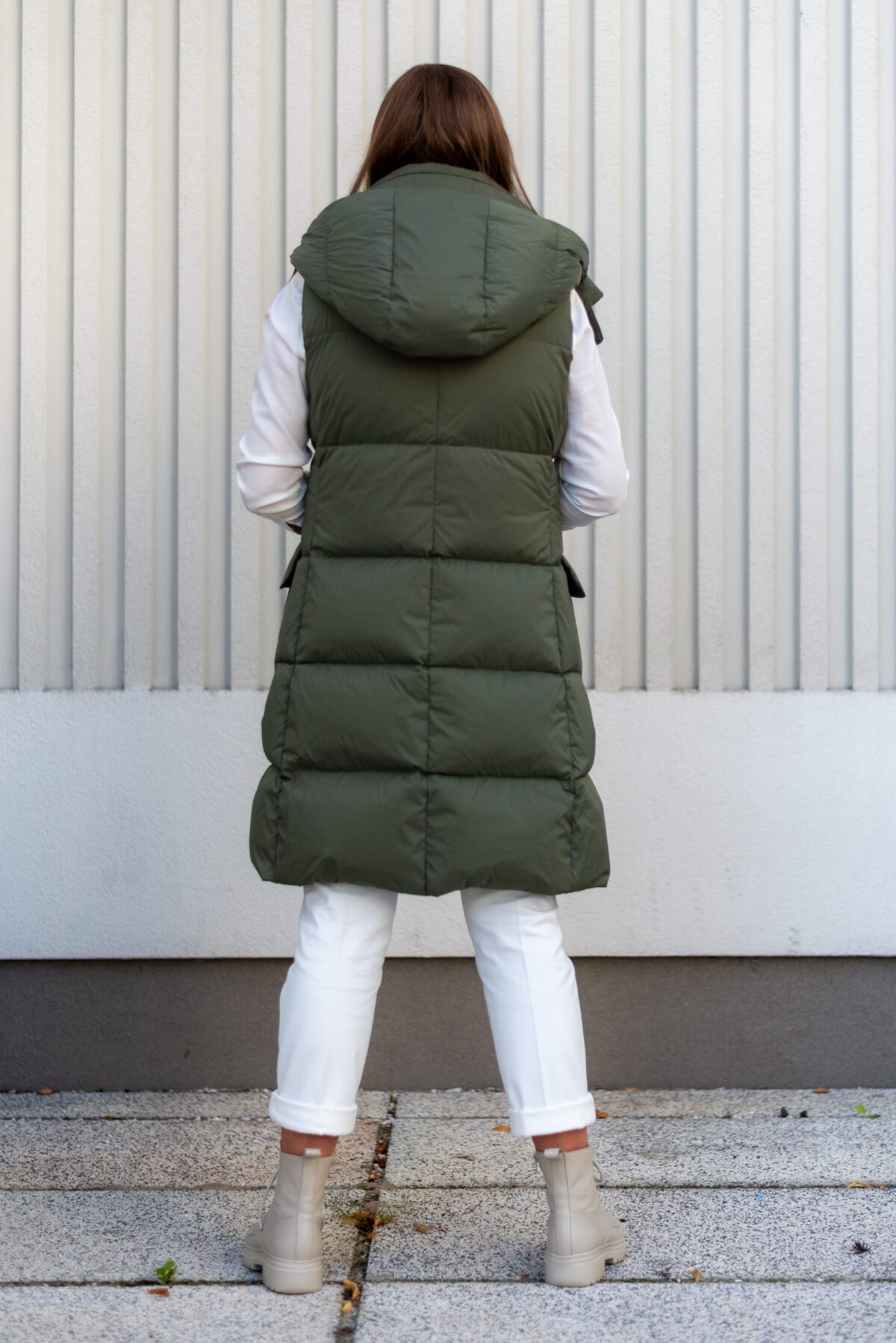 Kamizelka puchowa Julia — Khaki, zdjęcie 4