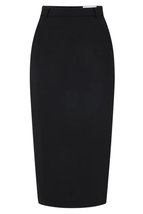 Wełniana spódnica Lisa - czarny