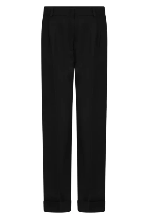 Wełniane spodnie Lisa - czarne