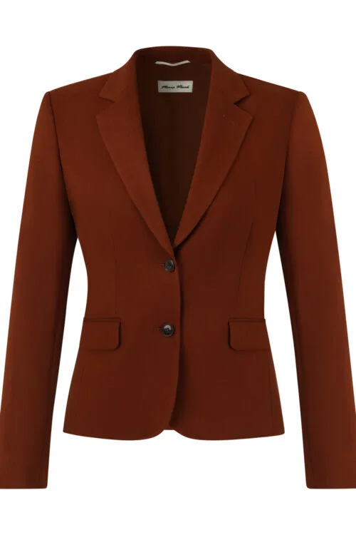 Wełniany żakiet slim Chiara - rudy