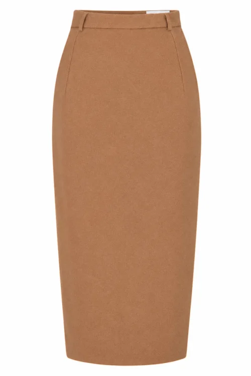 Wełniana spódnica Lisa - camel